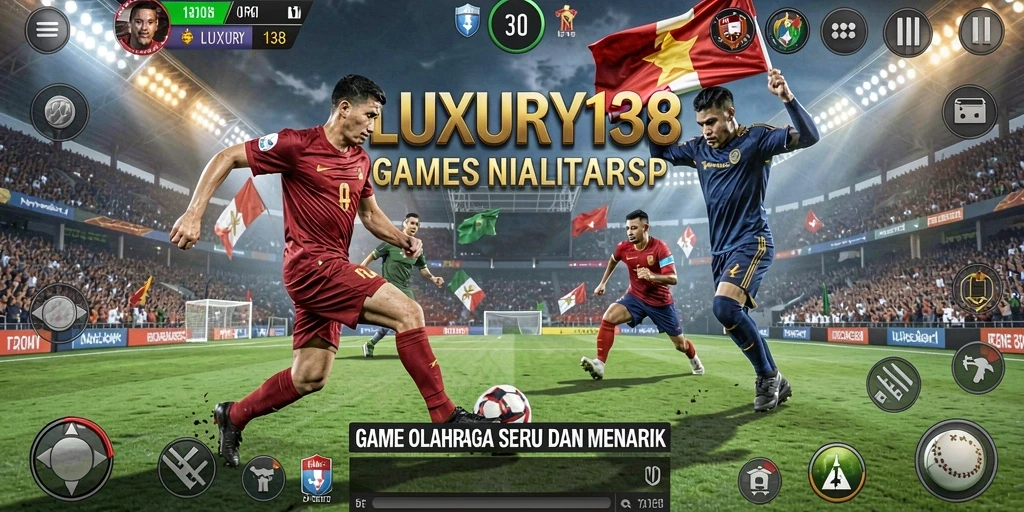 Tampilan gameplay mendebarkan dari LUXURY138 yang menampilkan aksi olahraga.