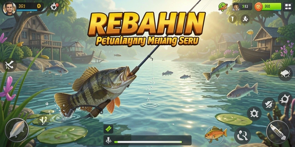 Tangkapan ikan yang besar dan grafik menakjubkan di REBAHIN.