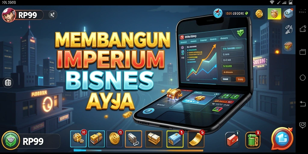 Screenshot menampilkan aksi utama dari gameplay Tycoon RP99.